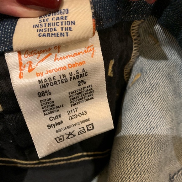 Citizens Of Humanity Faye #003 Jeans Blue Size 27 - Picture 9 of 9